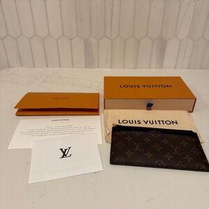 Brown LV Slim Purse